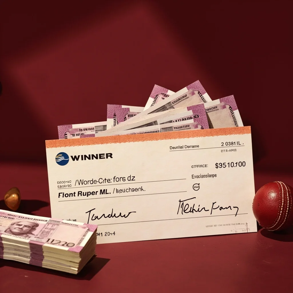 Winning payout display